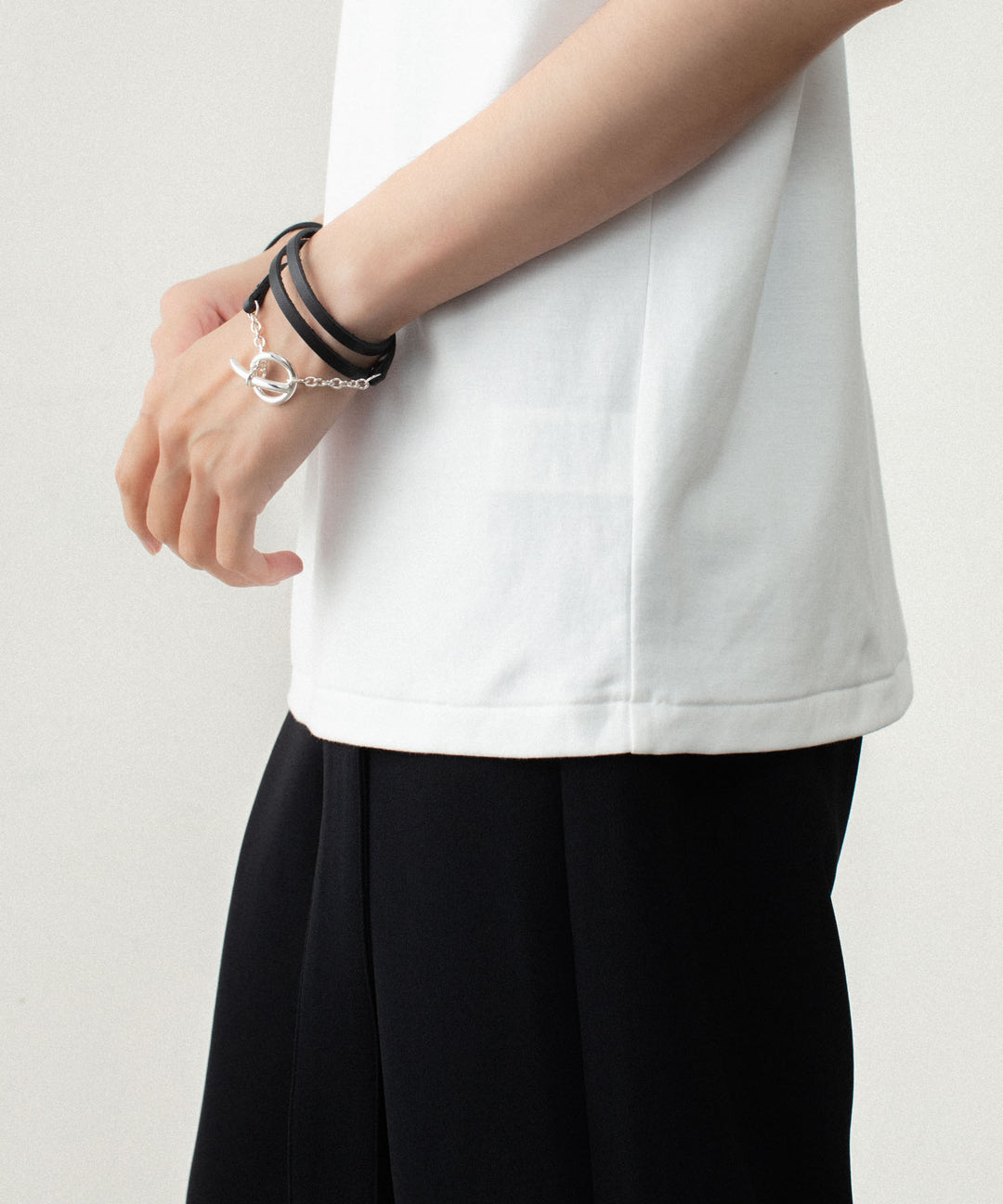 ATTACHMENT アタッチメントのCOTTON DOUBLE FACE SLIM FIT S/S TEE - WHITEの公式通販サイトsession福岡セレクトショップ
