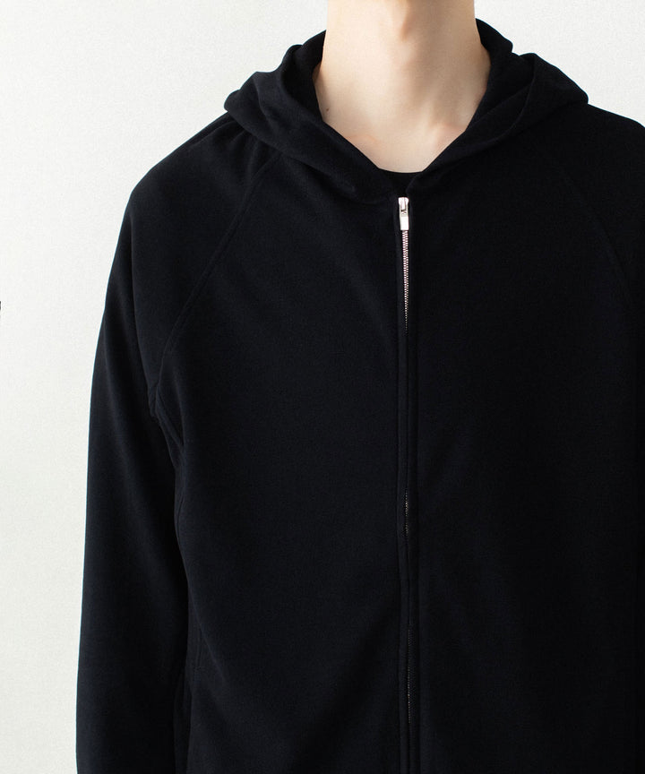 ATTACHMENT アタッチメントのVI/PE SMOOTH ZIP-UP LIGHT HOODIE - BLACKの公式通販サイトsession福岡セレクトショップ
