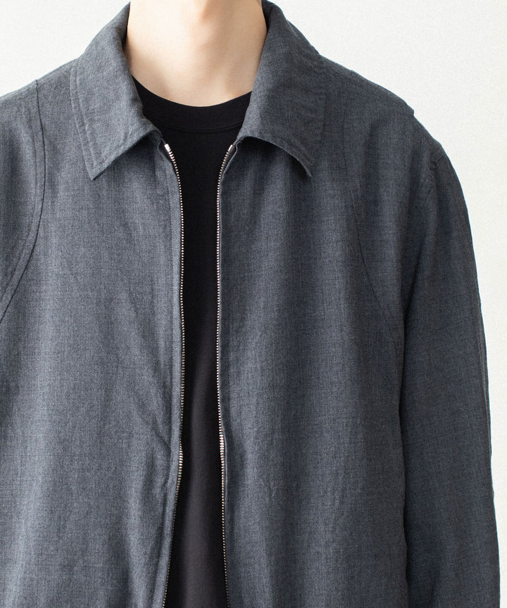 VEIN ヴェインのSHRINK WO CLOTH ZIP-UP JACKET - D.GRAYの公式通販サイトsession福岡セレクトショップ
