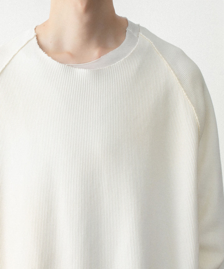 VEIN ヴェインのHIGH GAUGE WAFFLE LAYERED L/S TEE - OFF WHITEの公式通販サイトsession福岡セレクトショップ