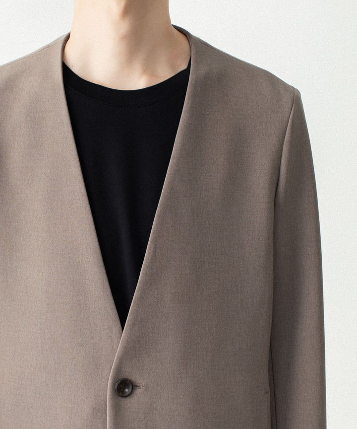ATTACHMENT アタッチメントのPE STRETCH DOUBLE CLOTH COLLARLESS JACKET - D.BROWNの公式通販サイトsession福岡セレクトショップ