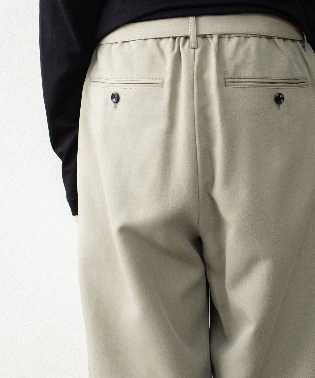 ATTACHMENT アタッチメントのCO/TEN POWDERY DOUBLE CROTH BELTED WIDE TROUSERS - L.KH GRAYの公式通販サイトsession福岡セレクトショップ