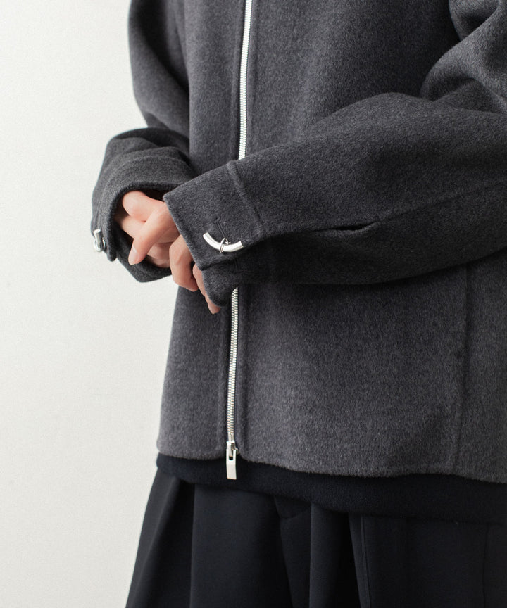 ATTACHMENT アタッチメントのWO/CA DOUBLE FACE BEAVER STAND COLLAR JACKET - GRAYの公式通販サイトsession福岡セレクトショップ