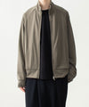 【 ATTACHMENT 】COTTON DOUBLE FACE STAND COLLAR JACKET - KHAKI GRAY