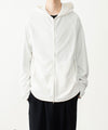 【 ATTACHMENT 】VI/PE SMOOTH ZIP-UP LIGHT HOODIE - OFF WHITE