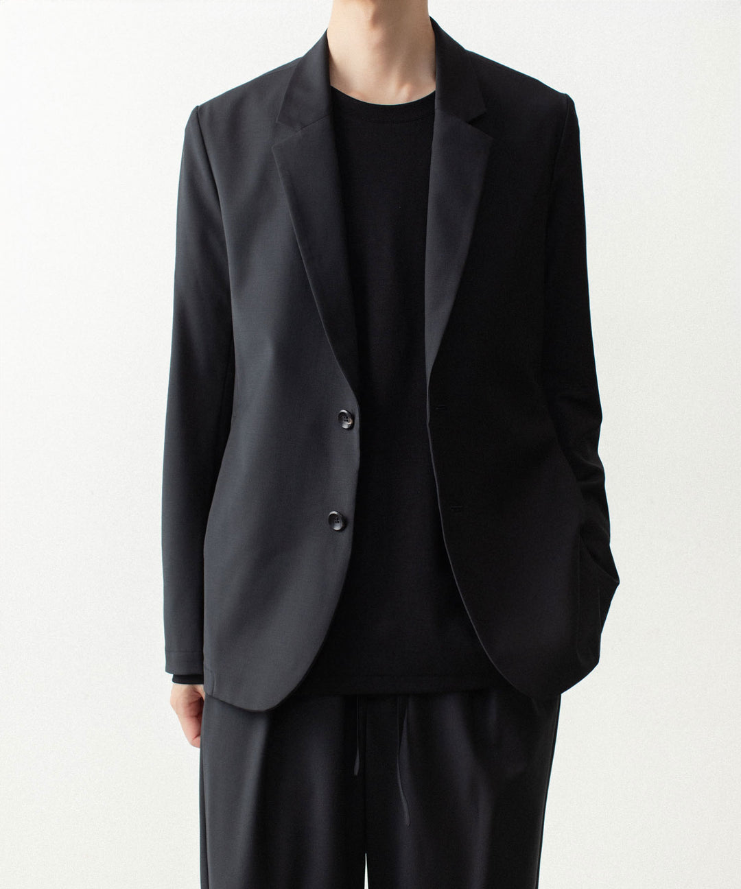 ATTACHMENT アタッチメントの2/80 PE/WO STRETCH TRO 2B JACKET - BLACKの公式通販サイトsession福岡セレクトショップ