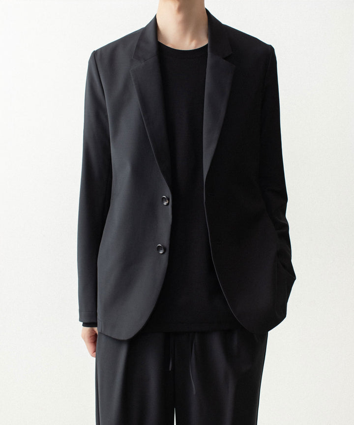 ATTACHMENT アタッチメントの2/80 PE/WO STRETCH TRO 2B JACKET - BLACKの公式通販サイトsession福岡セレクトショップ