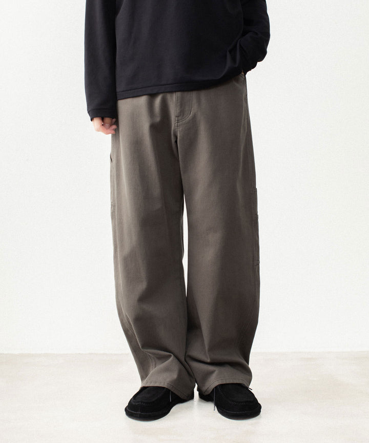ATTACHMENT アタッチメントのCO NIDOM CLOTH BALLOON WIDE PAINTER PANTS - D.KHAKIの公式通販サイトsession福岡セレクトショップ