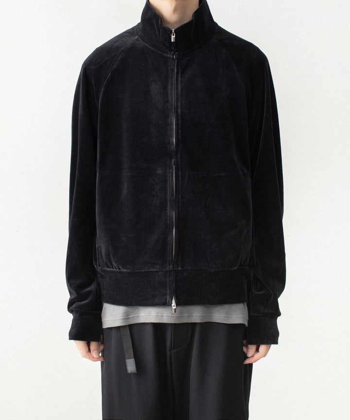 ATTACHMENT アタッチメントの80/2 ORGANIC VELOR TRACK JACKET - BLACKの公式通販サイトsession福岡セレクトショップ