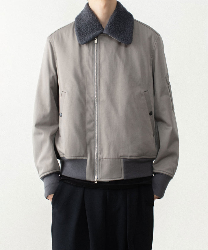 ATTACHMENT アタッチメントのNY/CO SATIN B-15 JACKET - KHAKI GRAYの公式通販サイトsession福岡セレクトショップ