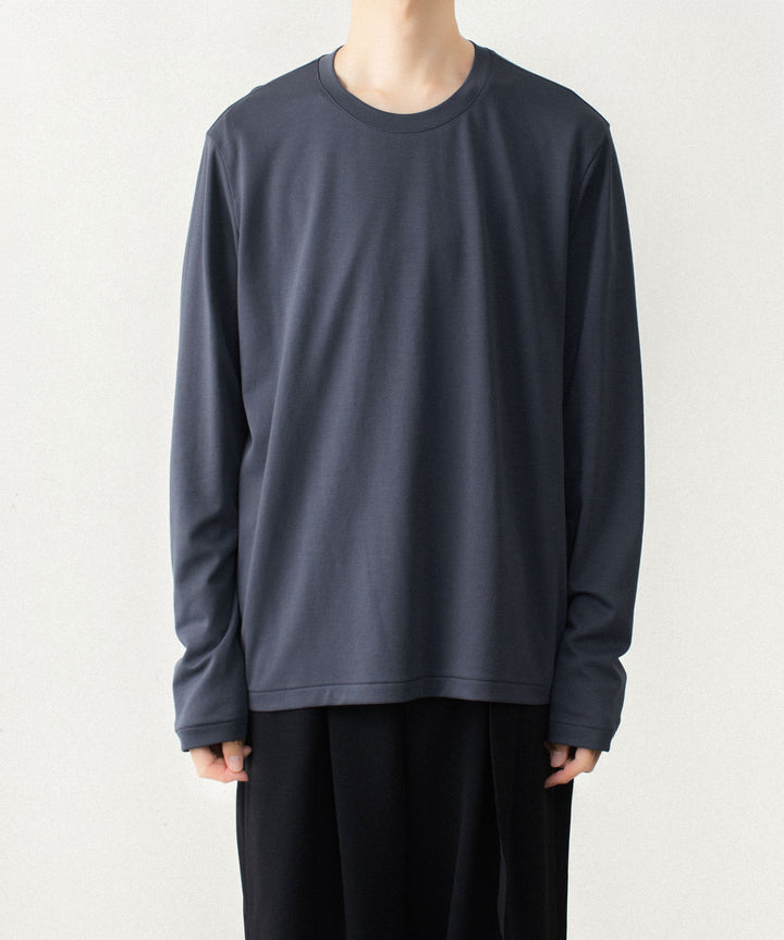 ATTACHMENT アタッチメントのCOTTON DOUBLE FACE SLIM FIT L/S TEE - NAVYの公式通販サイトsession福岡セレクトショップ