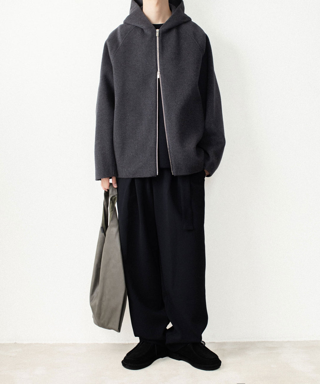 ATTACHMENT アタッチメントのWO/CA DOUBLE FACE BEAVER HOODED JACKET - GRAYの公式通販サイトsession福岡セレクトショップ