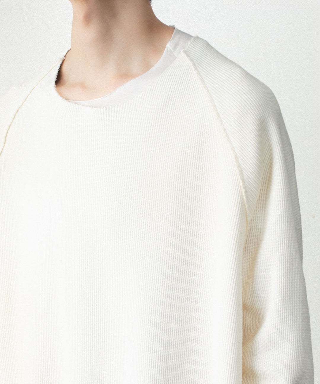 VEIN ヴェインのHIGH GAUGE WAFFLE LAYERED L/S TEE - OFF WHITEの公式通販サイトsession福岡セレクトショップ