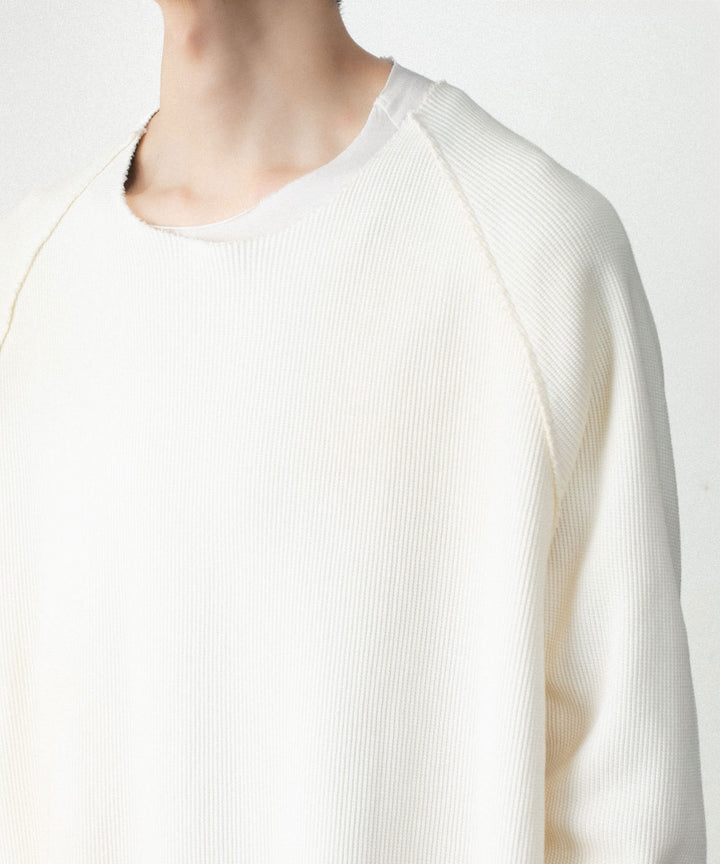 VEIN ヴェインのHIGH GAUGE WAFFLE LAYERED L/S TEE - OFF WHITEの公式通販サイトsession福岡セレクトショップ