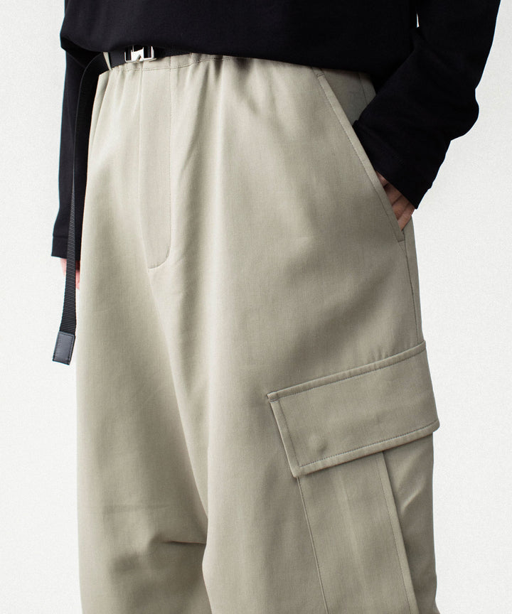 ATTACHMENT アタッチメントのCO/TEN POWDERY DOUBLE CROTH EASY CARGO TROUSERS - L.KH GRAYの公式通販サイトsession福岡セレクトショップ