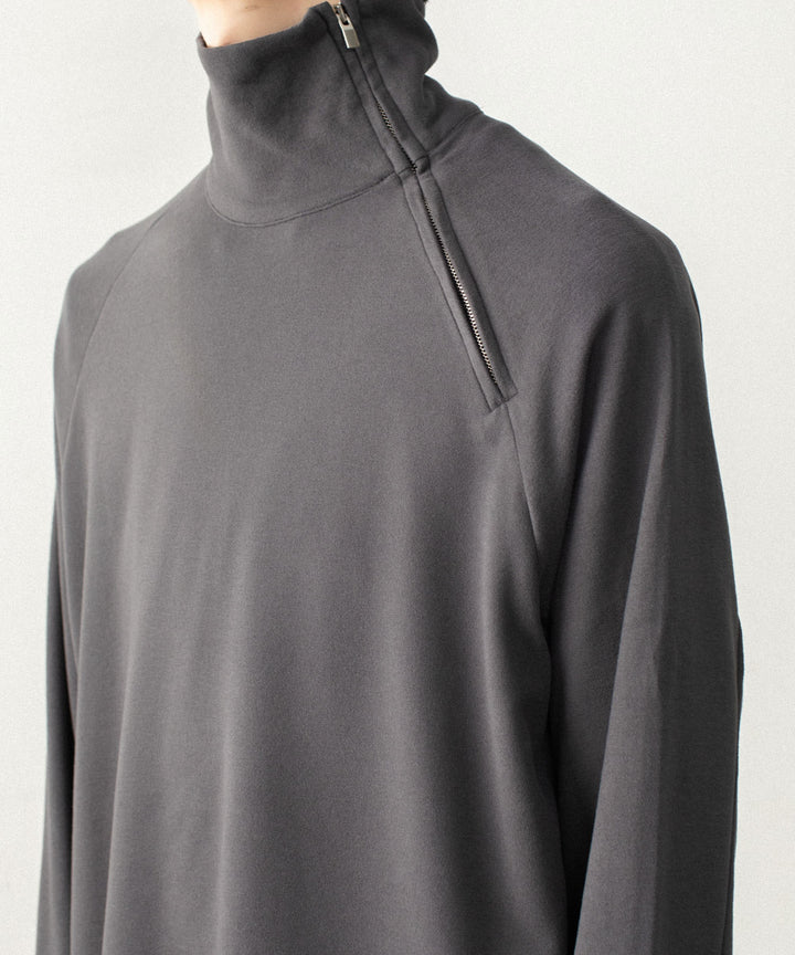 ATTACHMENT アタッチメントのVI/PE SMOOTH ZIP-UP HIGHNECK L/S TEE - D.GRAYの公式通販サイトsession福岡セレクトショップ