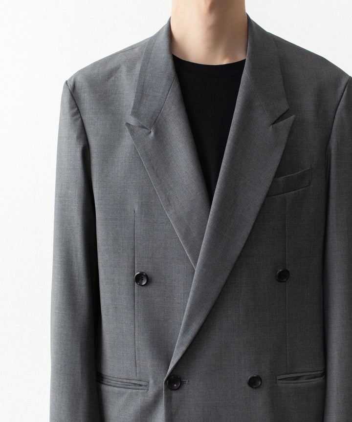 ATTACHMENT アタッチメントの2/80 PE/WO STRETCH TRO DOUBLE-BREASTED JACKET - X.GRAYの公式通販サイトsession福岡セレクトショップ