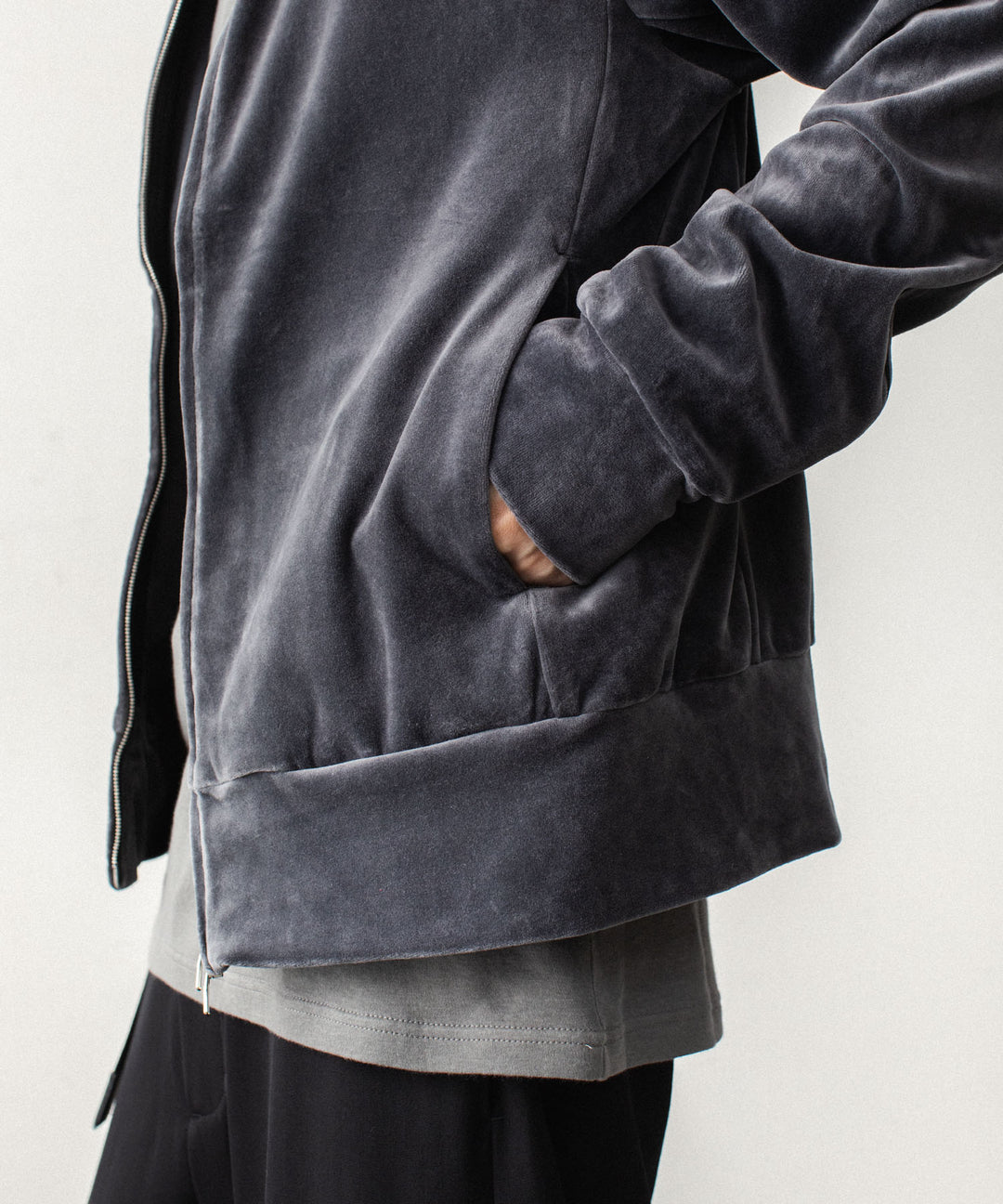 ATTACHMENT アタッチメントの80/2 ORGANIC VELOR TRACK JACKET - D.GRAYの公式通販サイトsession福岡セレクトショップ