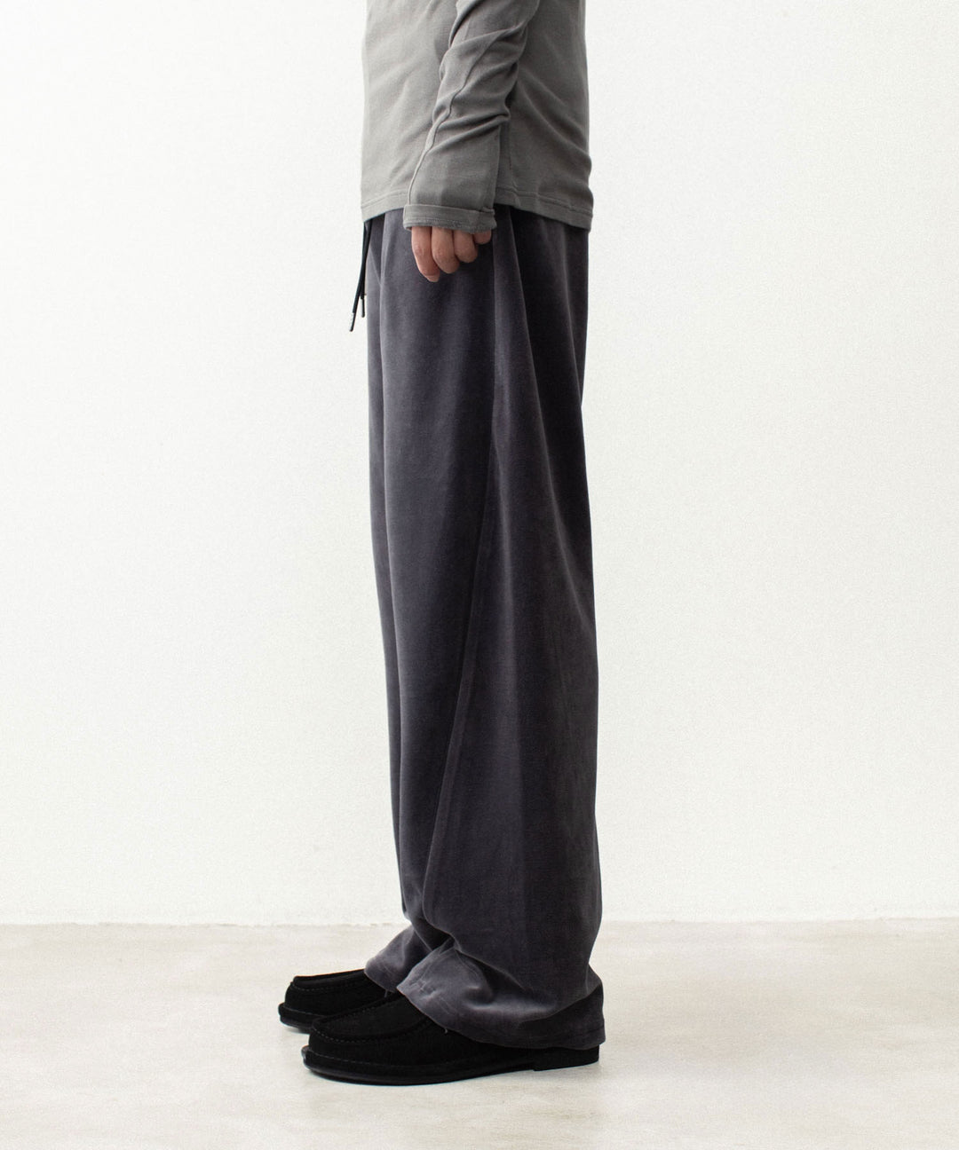 ATTACHMENT アタッチメントの80/2 ORGANIC VELOR BALLOON WIDE TRACK TROUSERS - D.GRAYの公式通販サイトsession福岡セレクトショップ