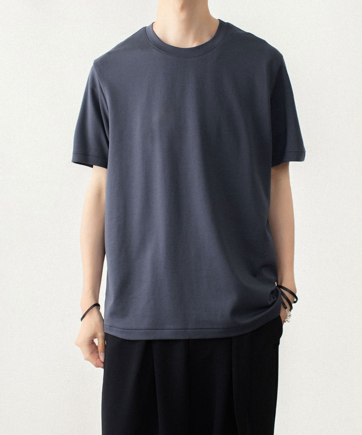 ATTACHMENT アタッチメントのCOTTON DOUBLE FACE SLIM FIT S/S TEE - NAVYの公式通販サイトsession福岡セレクトショップ