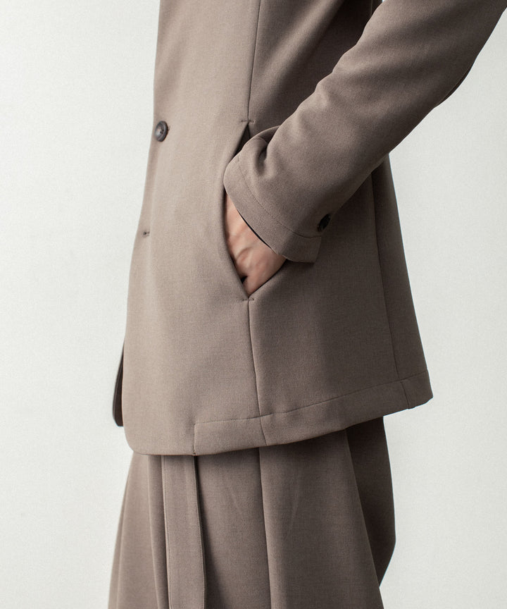 ATTACHMENT アタッチメントのPE STRETCH DOUBLE CLOTH COLLARLESS JACKET - D.BROWNの公式通販サイトsession福岡セレクトショップ