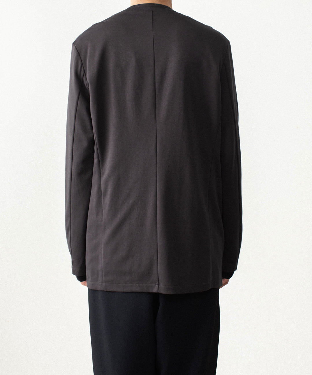 ATTACHMENT アタッチメントのCOTTON DOUBLE FACE COLLARLESS CARDIGAN - D.GRAYの公式通販サイトsession福岡セレクトショップ