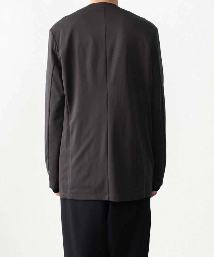 ATTACHMENT アタッチメントのCOTTON DOUBLE FACE COLLARLESS CARDIGAN - D.GRAYの公式通販サイトsession福岡セレクトショップ