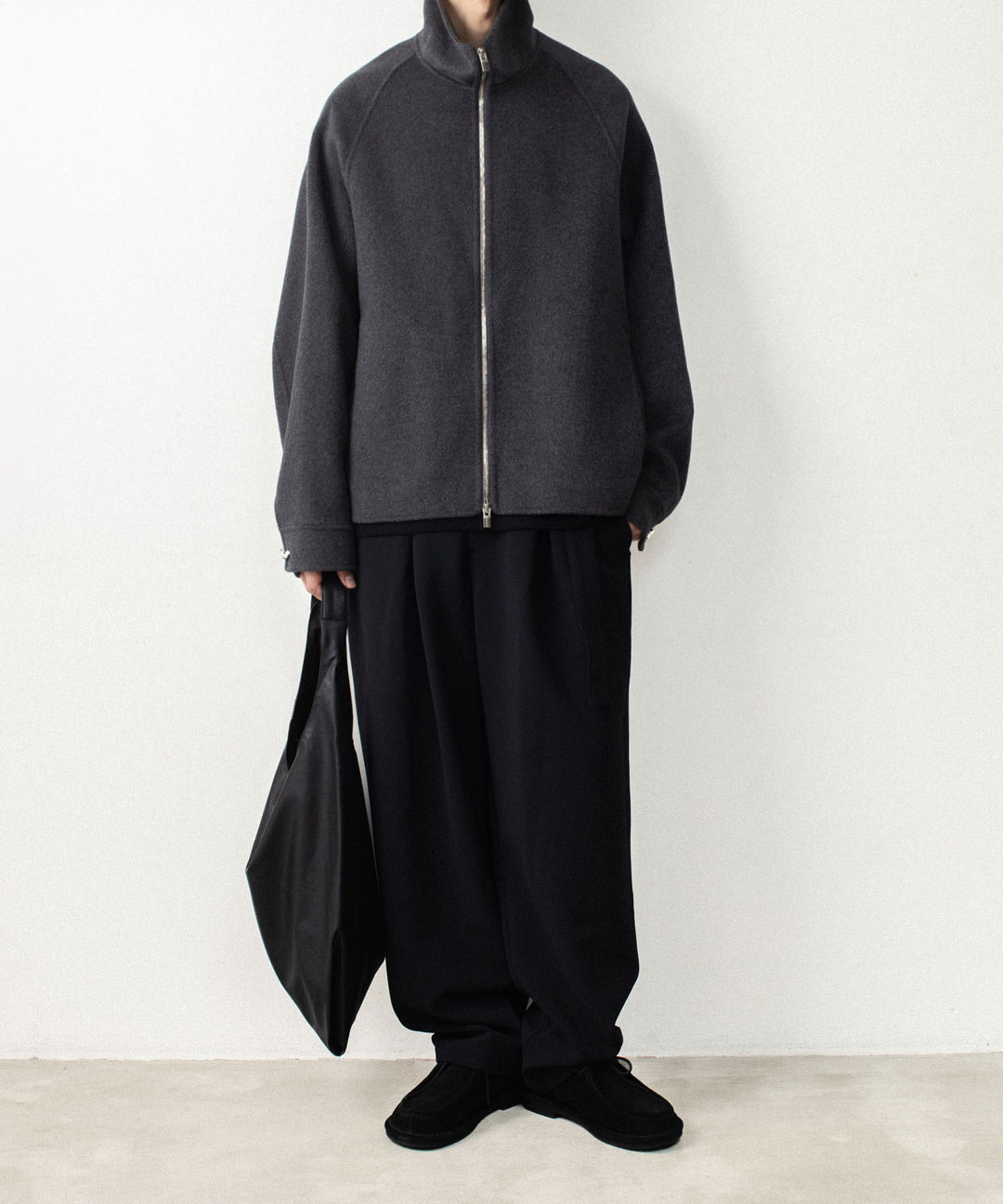 ATTACHMENT アタッチメントのWO/CA DOUBLE FACE BEAVER STAND COLLAR JACKET - GRAYの公式通販サイトsession福岡セレクトショップ