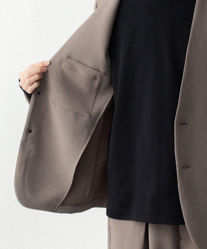 ATTACHMENT アタッチメントのPE STRETCH DOUBLE CLOTH COLLARLESS JACKET - D.BROWNの公式通販サイトsession福岡セレクトショップ