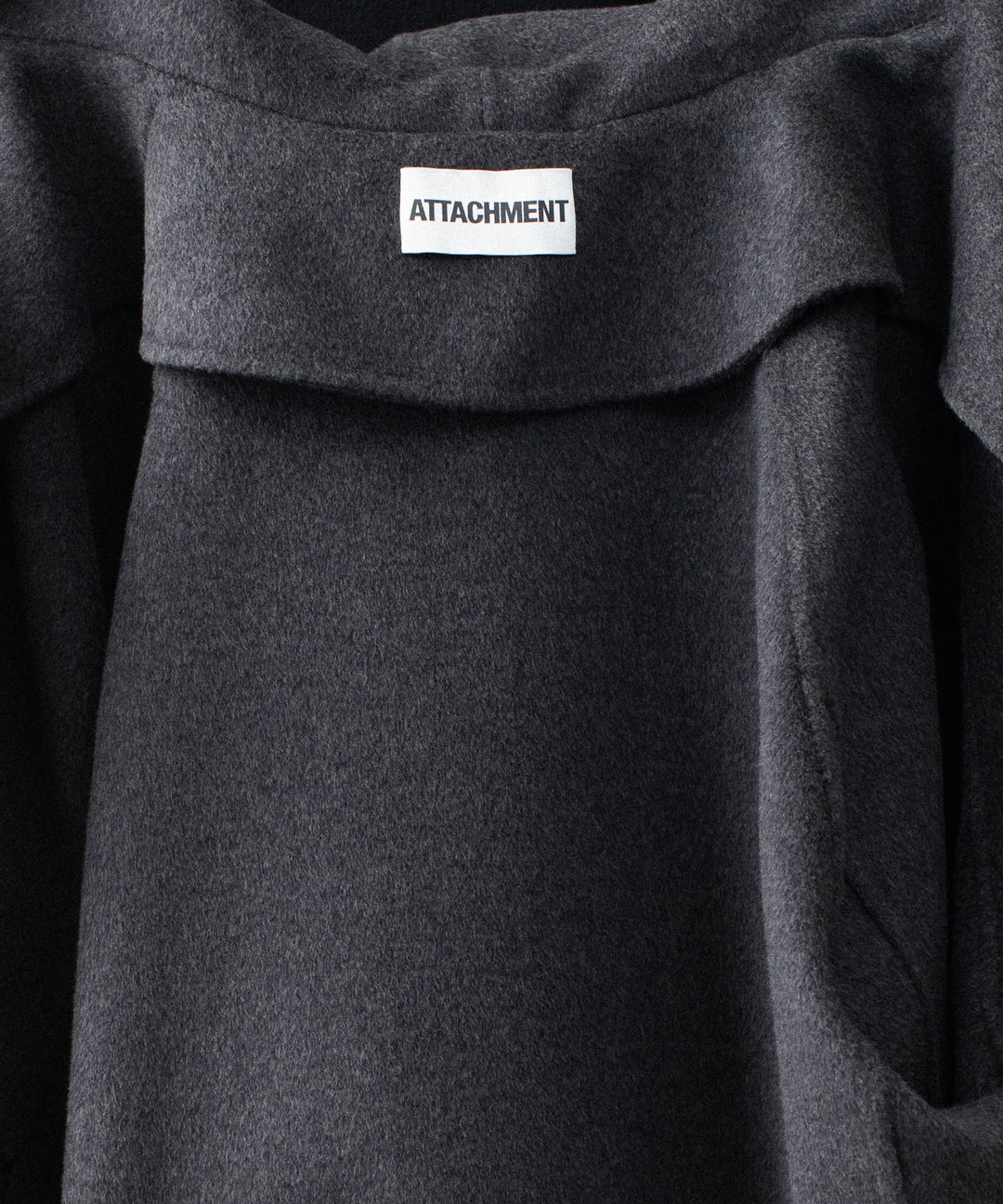 ATTACHMENT アタッチメントのWO/CA DOUBLE FACE BEAVER HOODED JACKET - GRAYの公式通販サイトsession福岡セレクトショップ