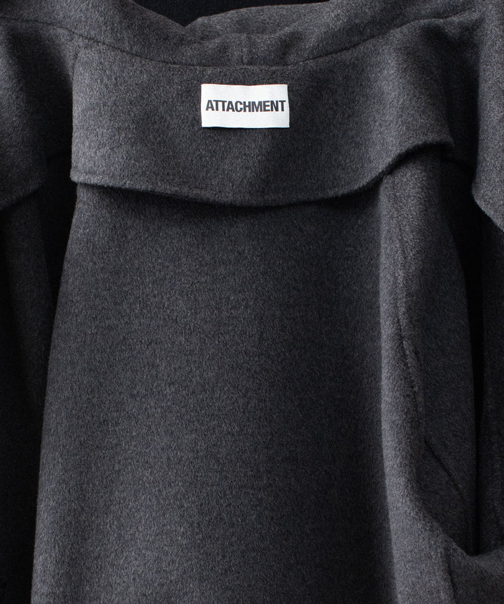 ATTACHMENT アタッチメントのWO/CA DOUBLE FACE BEAVER HOODED JACKET - GRAYの公式通販サイトsession福岡セレクトショップ
