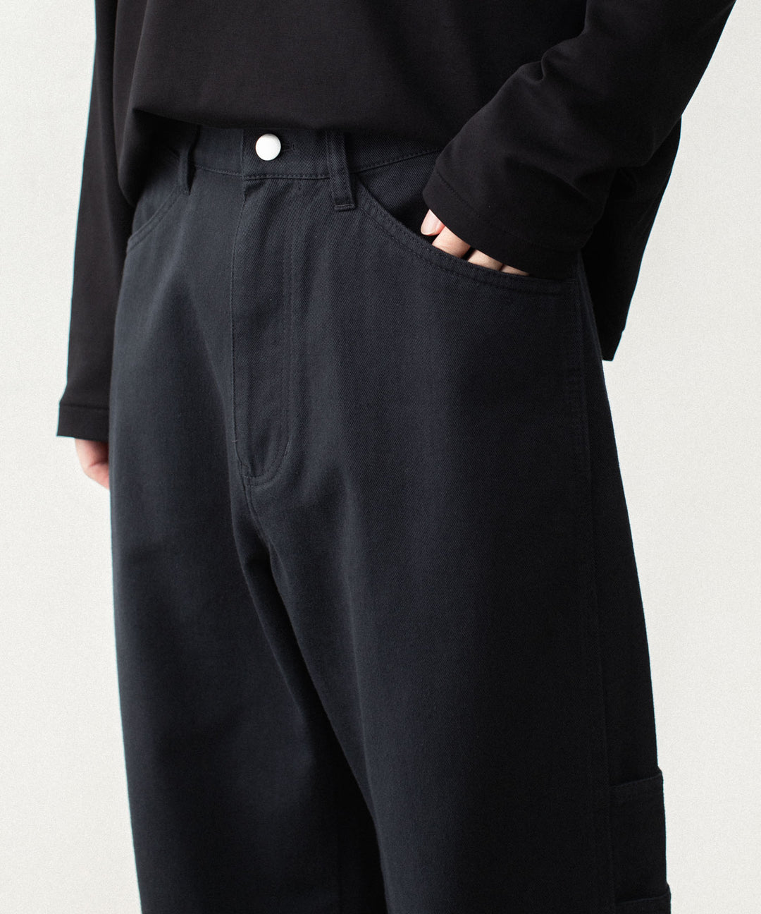 ATTACHMENT アタッチメントのCO NIDOM CLOTH BALLOON WIDE PAINTER PANTS - BLACKの公式通販サイトsession福岡セレクトショップ