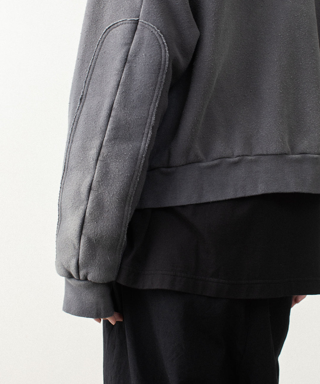 VEIN ヴェインのBRUSHED TERRY ZIP-UP HOODIE - KHAKI GRAYの公式通販サイトsession福岡セレクトショップ