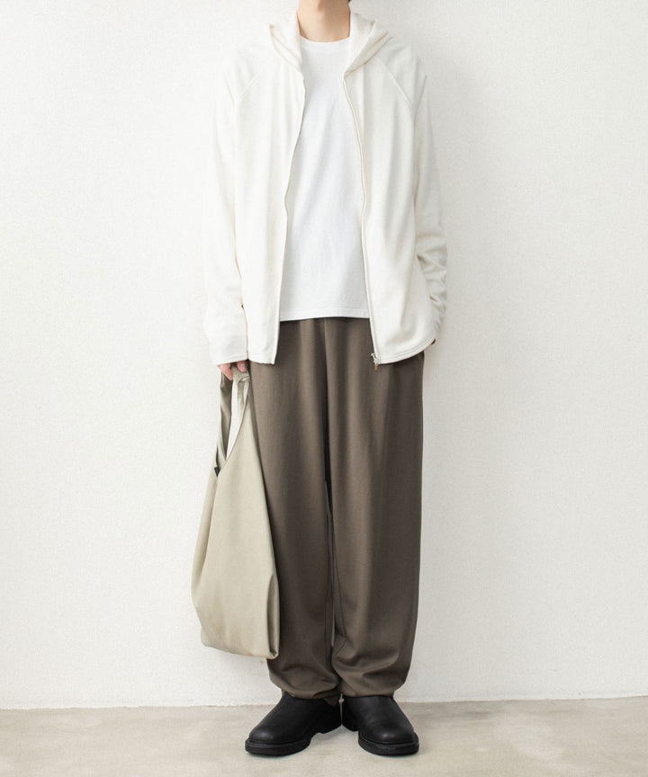 ATTACHMENT アタッチメントのCOTTON DOUBLE FACE LOUNGE TROUSERS - KHAKI GRAYの公式通販サイトsession福岡セレクトショップ