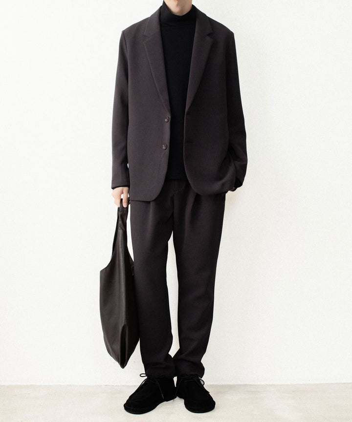 ATTACHMENT アタッチメントのPE STRETCH DOUBLE CLOTH REGULAR FIT 1TUCK TROUSERS - D.KH GRAYの公式通販サイトsession福岡セレクトショップ