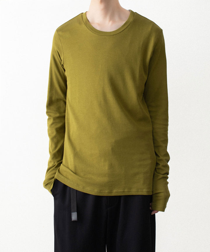 ATTACHMENT アタッチメントのBRUSHED YARN SMOOTH SLIM FIT L/S TEE - D.YELLOWの公式通販サイトsession福岡セレクトショップ