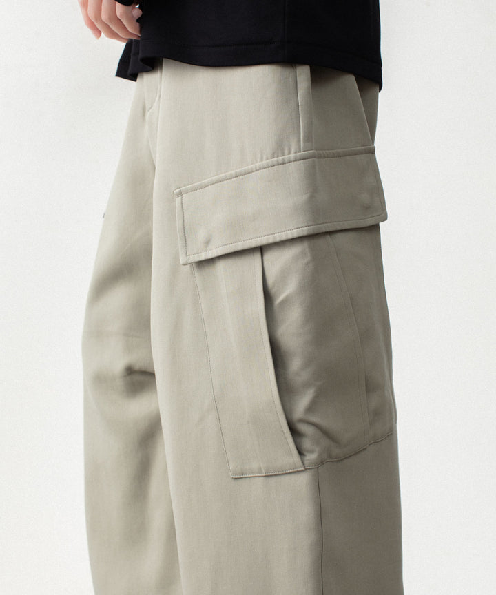 ATTACHMENT アタッチメントのCO/TEN POWDERY DOUBLE CROTH EASY CARGO TROUSERS - L.KH GRAYの公式通販サイトsession福岡セレクトショップ
