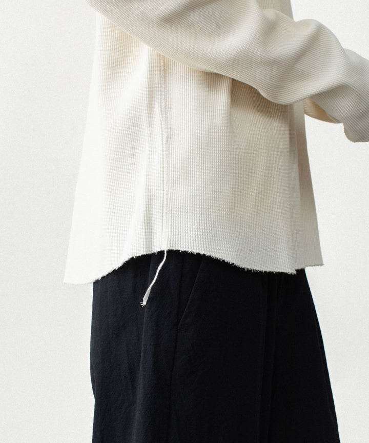 VEIN ヴェインのHIGH GAUGE WAFFLE LAYERED L/S TEE - OFF WHITEの公式通販サイトsession福岡セレクトショップ