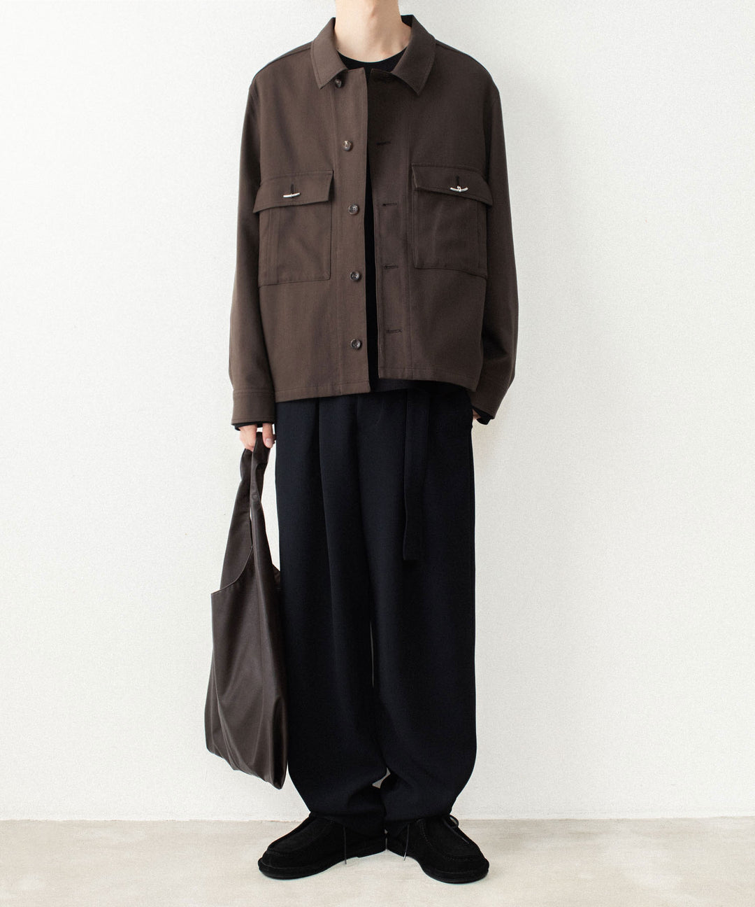 ATTACHMENT アタッチメントのCO/TEN POWDERY DOUBLE CROTH PATCH POCKET SHORT JACKET - D.BROWNの公式通販サイトsession福岡セレクトショップ