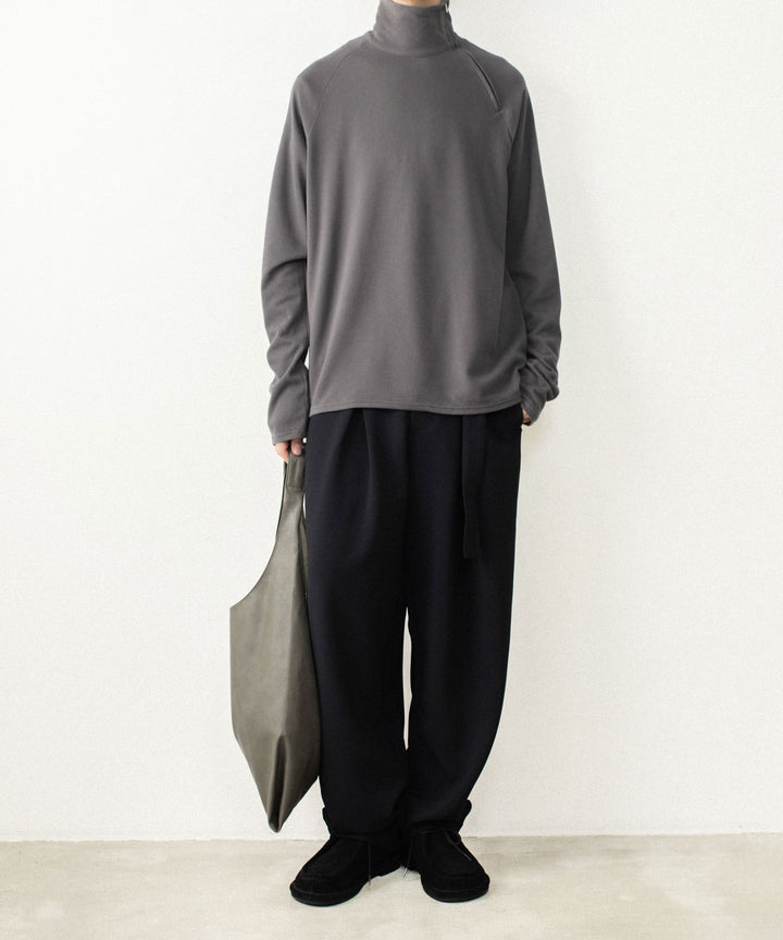 ATTACHMENT アタッチメントのVI/PE SMOOTH ZIP-UP HIGHNECK L/S TEE - D.GRAYの公式通販サイトsession福岡セレクトショップ