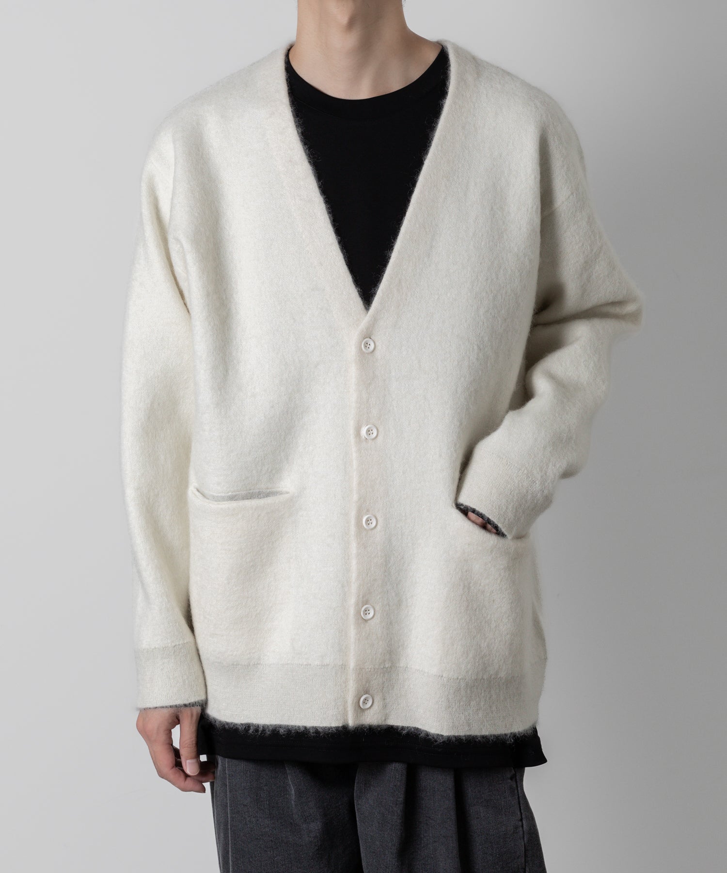 ATTACHMENT /アタッチメント】 WO/NY MOHAIR × PE DOUBLE FACE KNIT