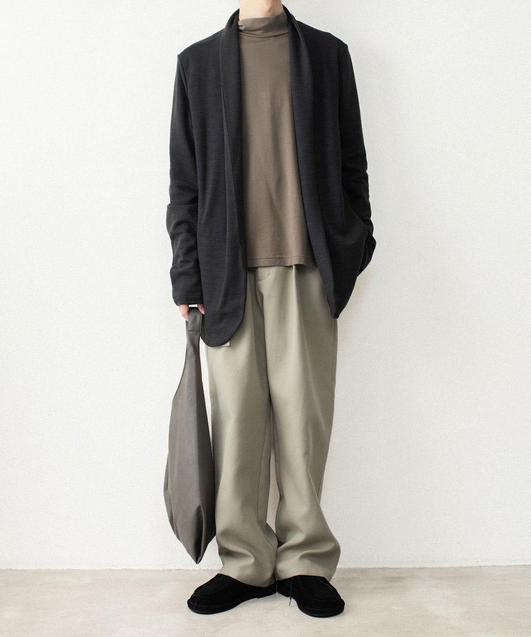 ATTACHMENT アタッチメントのCO/TEN POWDERY DOUBLE CROTH BELTED WIDE TROUSERS - L.KH GRAYの公式通販サイトsession福岡セレクトショップ