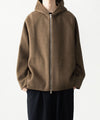 【 ATTACHMENT 】WO/CA DOUBLE FACE BEAVER HOODED JACKET - KHAKI