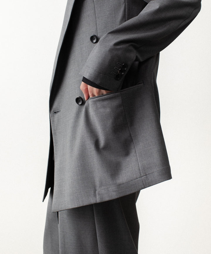ATTACHMENT アタッチメントの2/80 PE/WO STRETCH TRO DOUBLE-BREASTED JACKET - X.GRAYの公式通販サイトsession福岡セレクトショップ