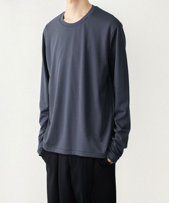 ATTACHMENT アタッチメントのCOTTON DOUBLE FACE SLIM FIT L/S TEE - NAVYの公式通販サイトsession福岡セレクトショップ