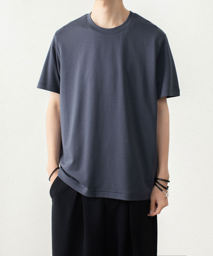 ATTACHMENT アタッチメントのCOTTON DOUBLE FACE SLIM FIT S/S TEE - NAVYの公式通販サイトsession福岡セレクトショップ