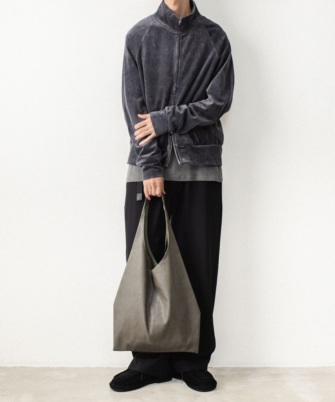 ATTACHMENT アタッチメントの80/2 ORGANIC VELOR TRACK JACKET - D.GRAYの公式通販サイトsession福岡セレクトショップ