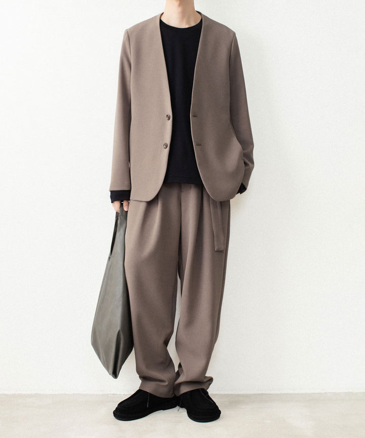 ATTACHMENT アタッチメントのPE STRETCH DOUBLE CLOTH COLLARLESS JACKET - D.BROWNの公式通販サイトsession福岡セレクトショップ