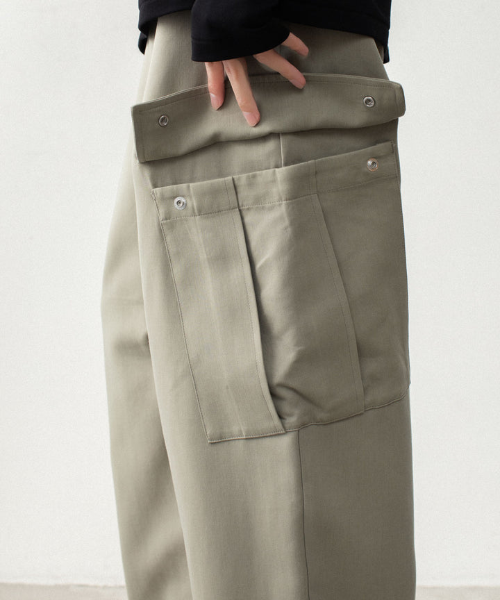ATTACHMENT アタッチメントのCO/TEN POWDERY DOUBLE CROTH EASY CARGO TROUSERS - L.KH GRAYの公式通販サイトsession福岡セレクトショップ