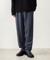 【 ATTACHMENT 】COTTON DOUBLE FACE LOUNGE TROUSERS - NAVY